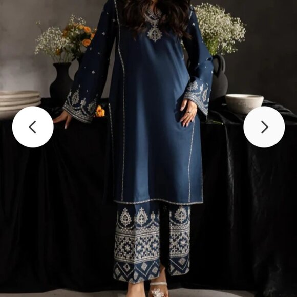 Celestial Navy co ord suit 2 piece - Picture 1 of 5